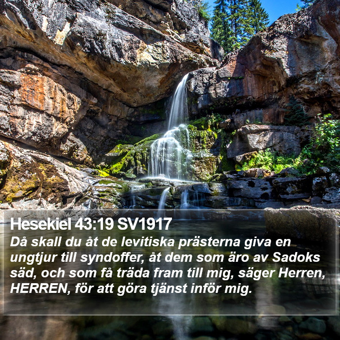 Hesekiel 43:19 SV1917 Bible Study