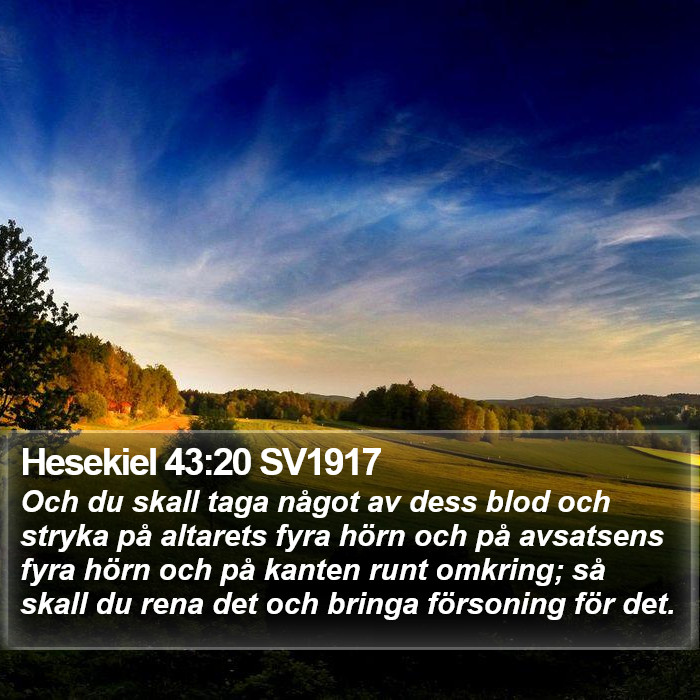 Hesekiel 43:20 SV1917 Bible Study