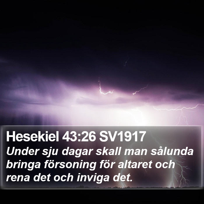 Hesekiel 43:26 SV1917 Bible Study