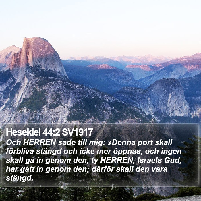 Hesekiel 44:2 SV1917 Bible Study