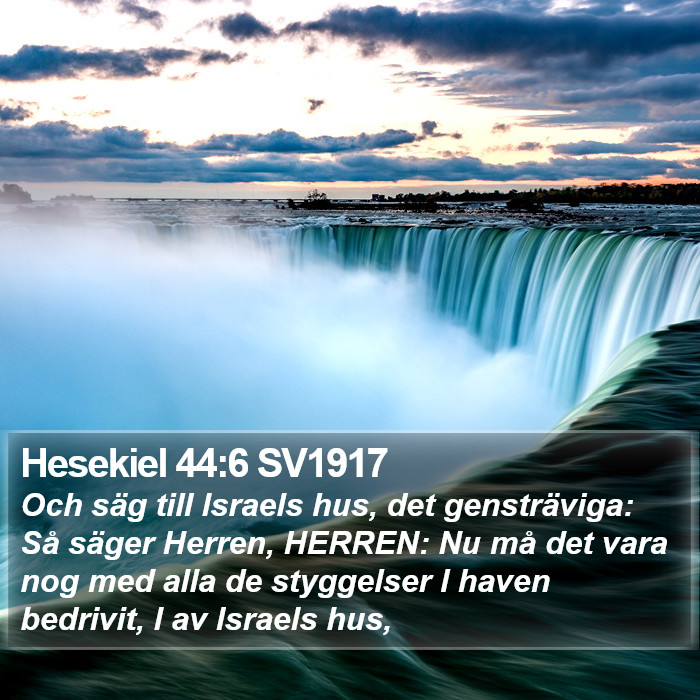 Hesekiel 44:6 SV1917 Bible Study