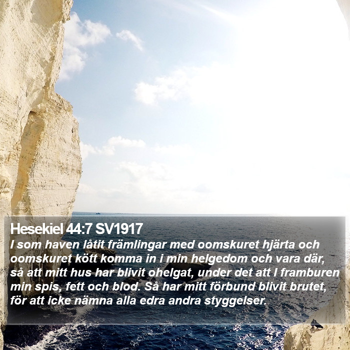 Hesekiel 44:7 SV1917 Bible Study