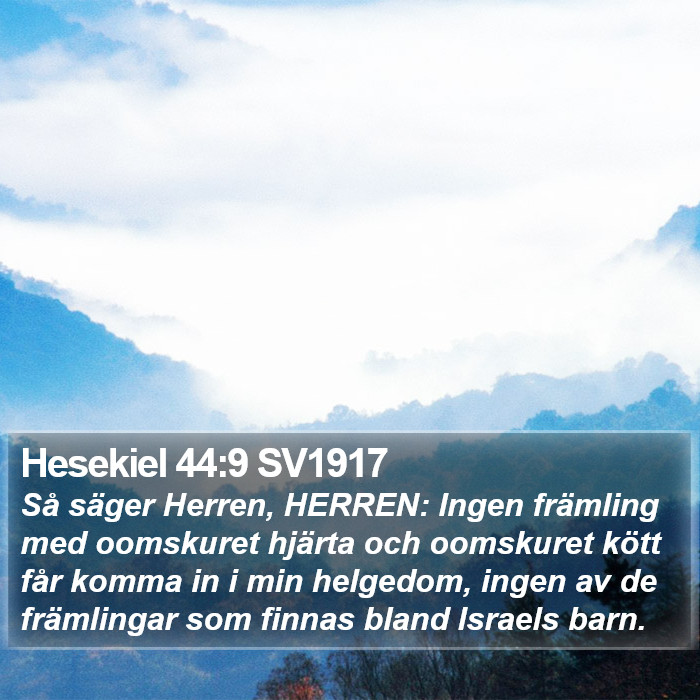 Hesekiel 44:9 SV1917 Bible Study