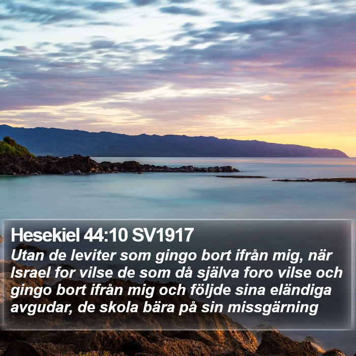 Hesekiel 44:10 SV1917 Bible Study