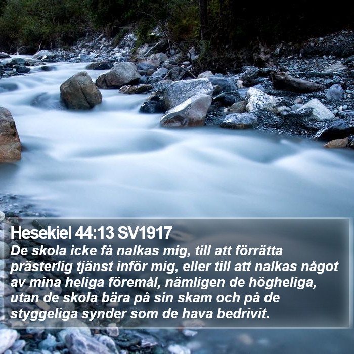 Hesekiel 44:13 SV1917 Bible Study