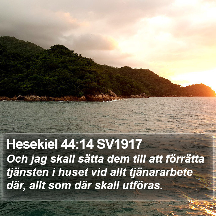 Hesekiel 44:14 SV1917 Bible Study