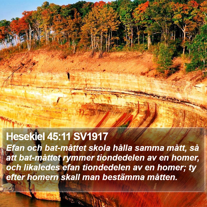 Hesekiel 45:11 SV1917 Bible Study
