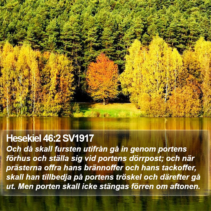 Hesekiel 46:2 SV1917 Bible Study