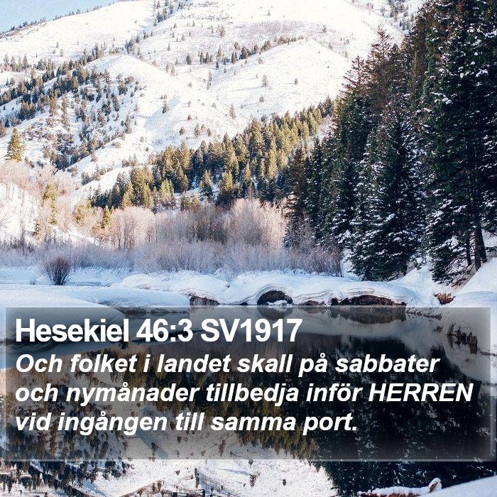 Hesekiel 46:3 SV1917 Bible Study