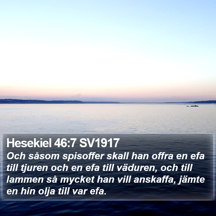 Hesekiel 46:7 SV1917 Bible Study