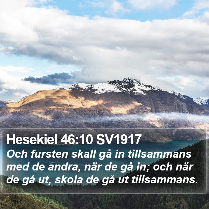 Hesekiel 46:10 SV1917 Bible Study