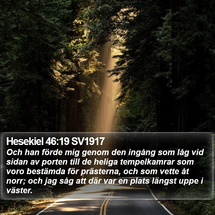 Hesekiel 46:19 SV1917 Bible Study