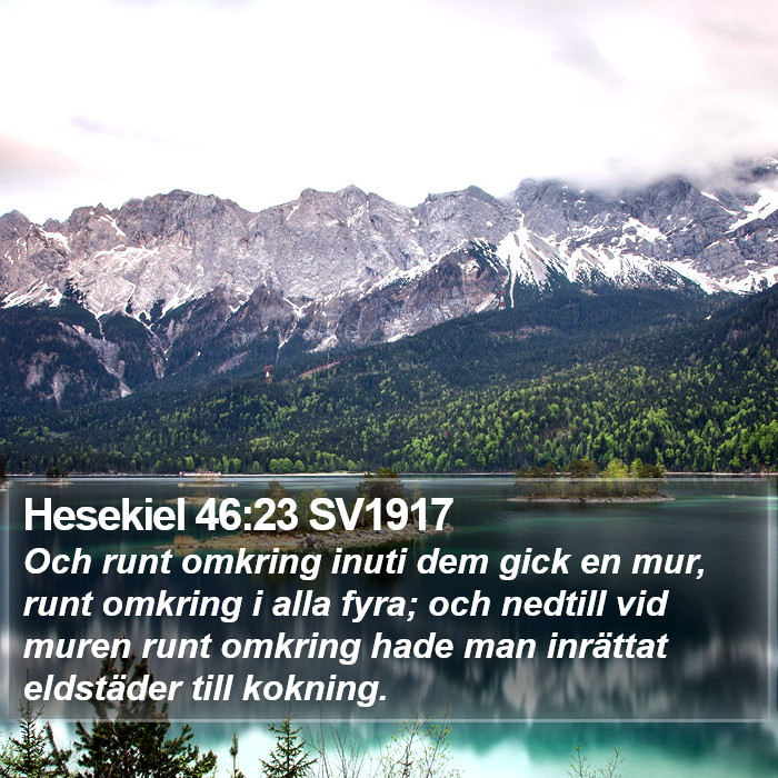 Hesekiel 46:23 SV1917 Bible Study