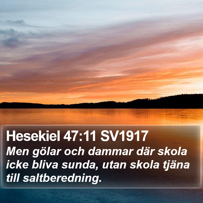 Hesekiel 47:11 SV1917 Bible Study