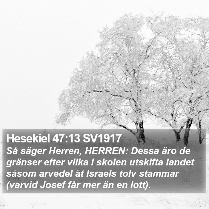 Hesekiel 47:13 SV1917 Bible Study