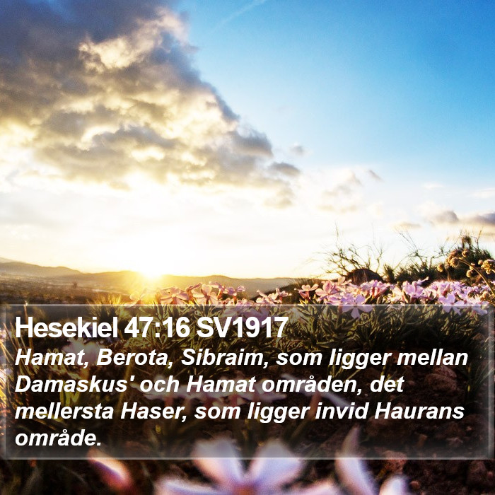 Hesekiel 47:16 SV1917 Bible Study