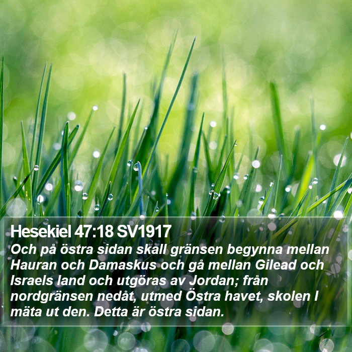 Hesekiel 47:18 SV1917 Bible Study