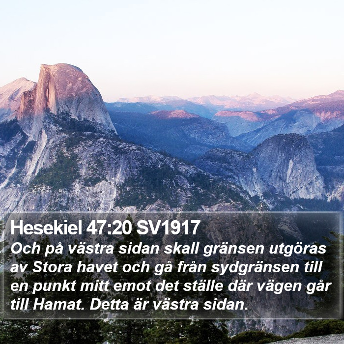 Hesekiel 47:20 SV1917 Bible Study