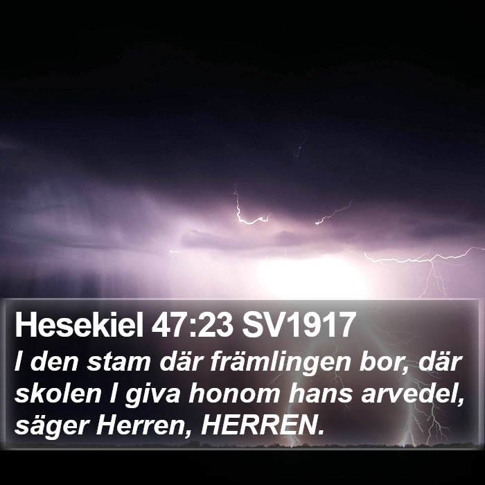 Hesekiel 47:23 SV1917 Bible Study