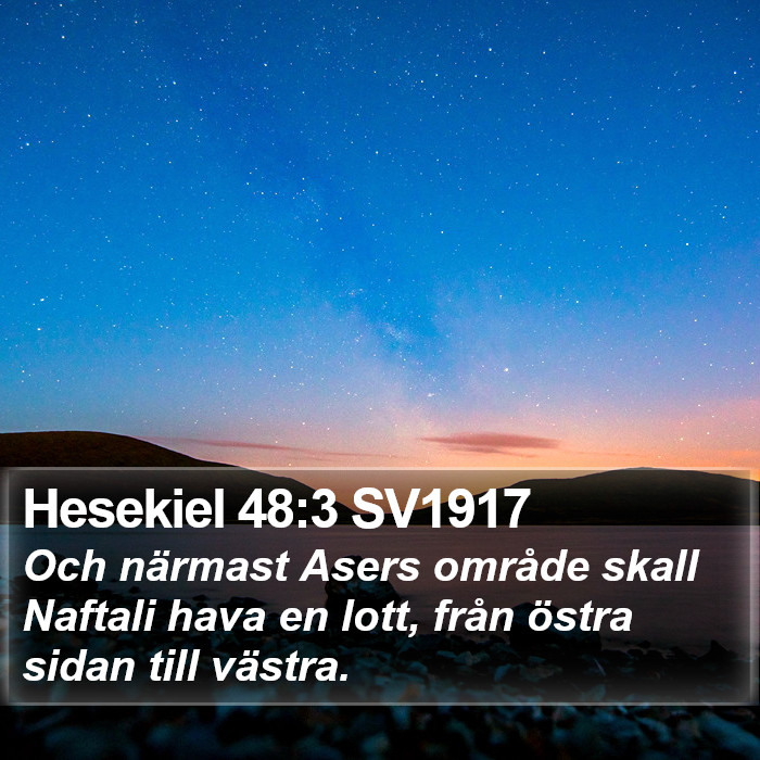 Hesekiel 48:3 SV1917 Bible Study