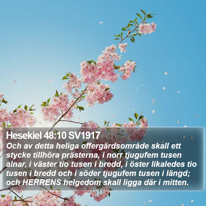 Hesekiel 48:10 SV1917 Bible Study