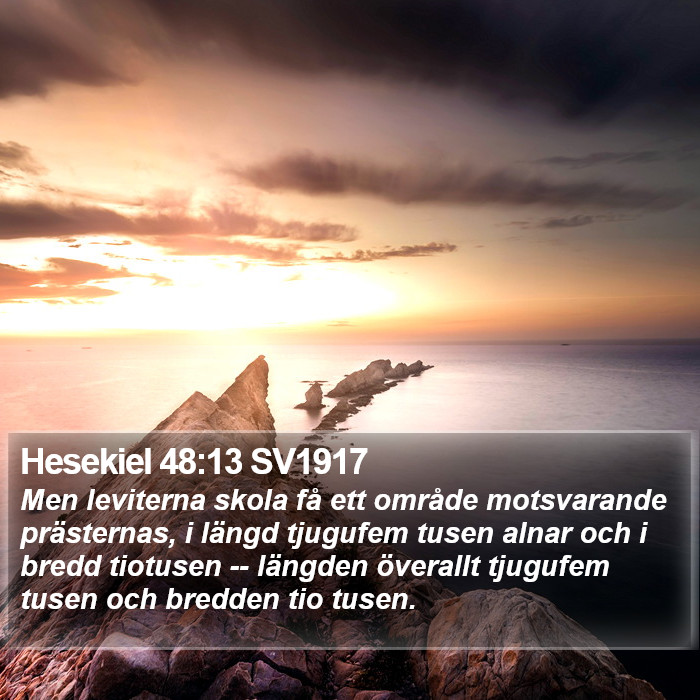 Hesekiel 48:13 SV1917 Bible Study