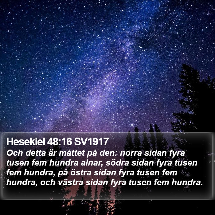 Hesekiel 48:16 SV1917 Bible Study