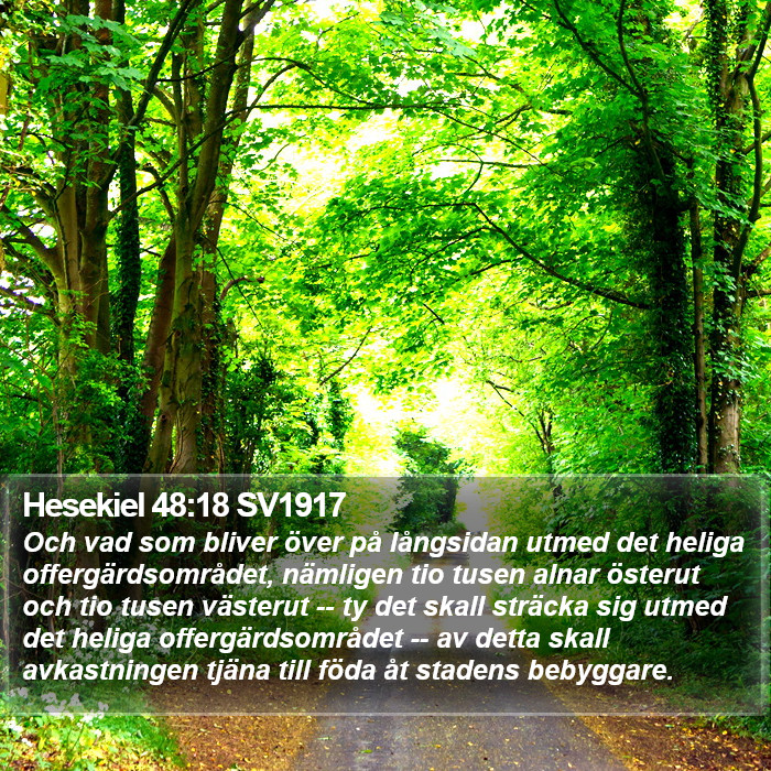 Hesekiel 48:18 SV1917 Bible Study