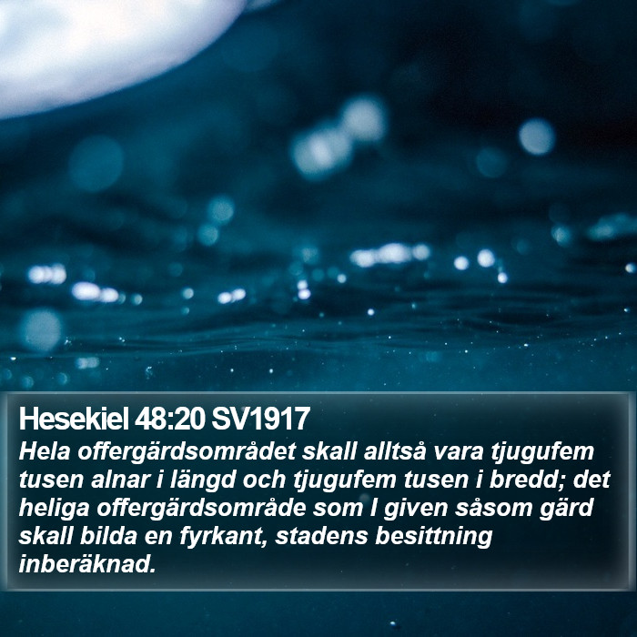 Hesekiel 48:20 SV1917 Bible Study