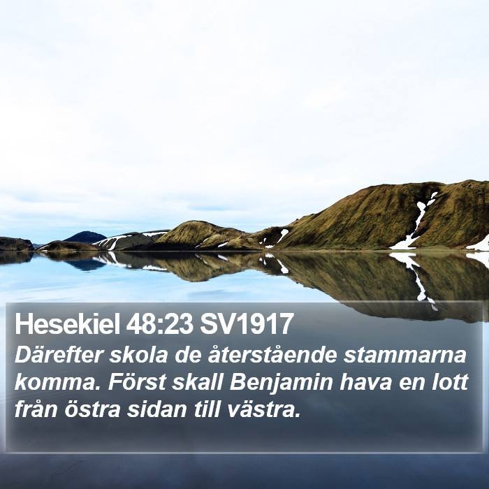 Hesekiel 48:23 SV1917 Bible Study