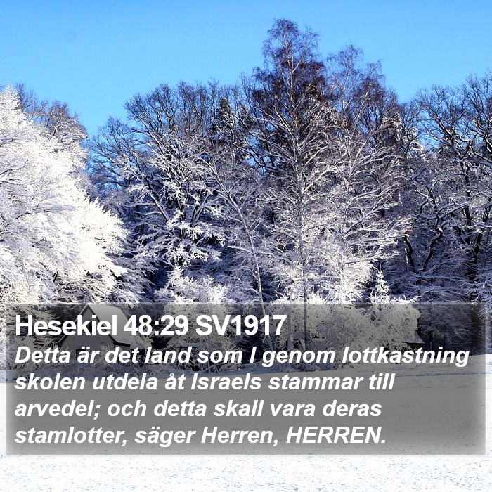 Hesekiel 48:29 SV1917 Bible Study