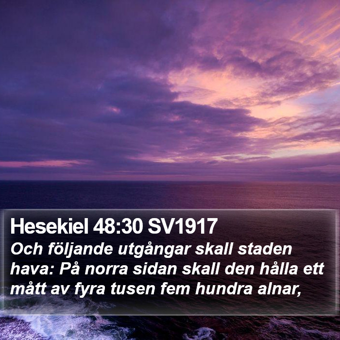 Hesekiel 48:30 SV1917 Bible Study