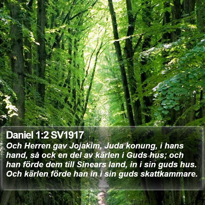 Daniel 1:2 SV1917 Bible Study