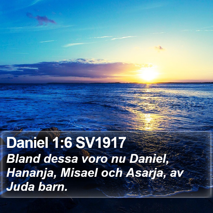 Daniel 1:6 SV1917 Bible Study