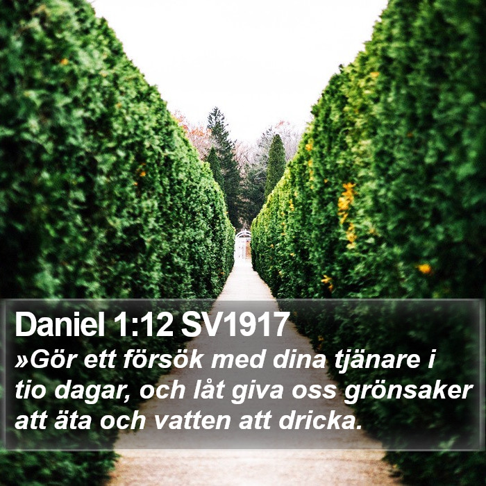 Daniel 1:12 SV1917 Bible Study