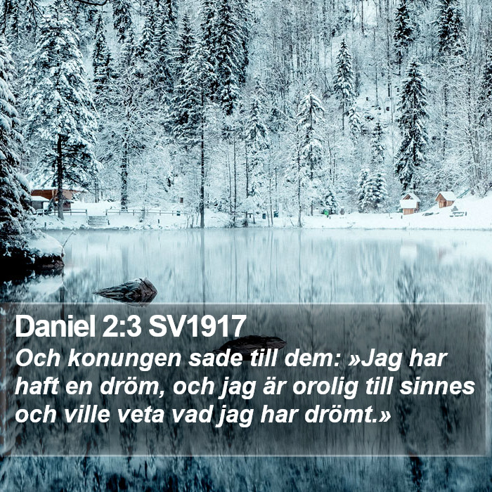Daniel 2:3 SV1917 Bible Study
