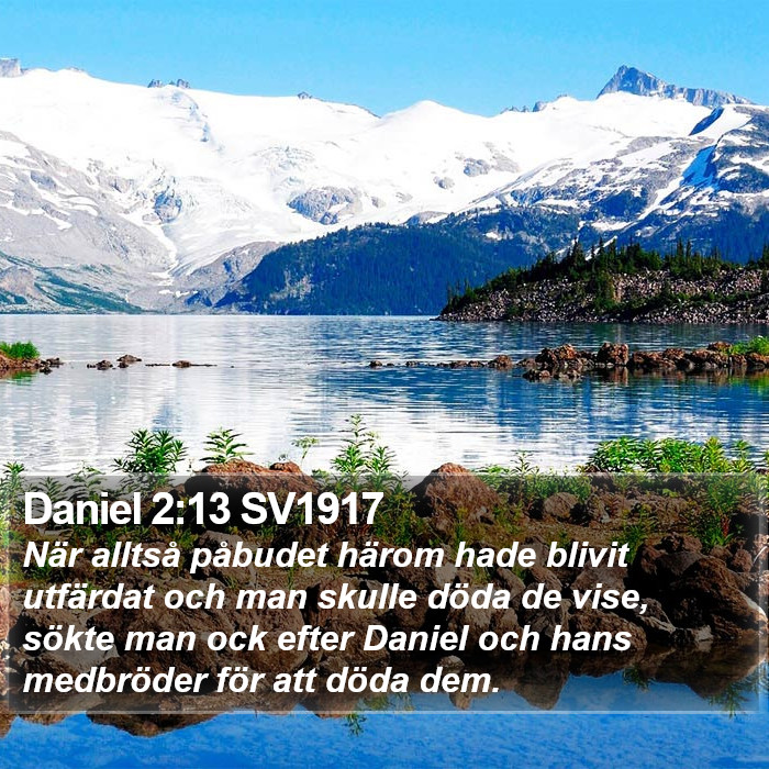 Daniel 2:13 SV1917 Bible Study