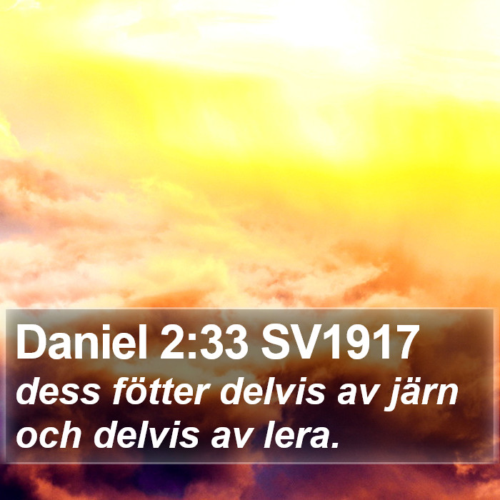 Daniel 2:33 SV1917 Bible Study