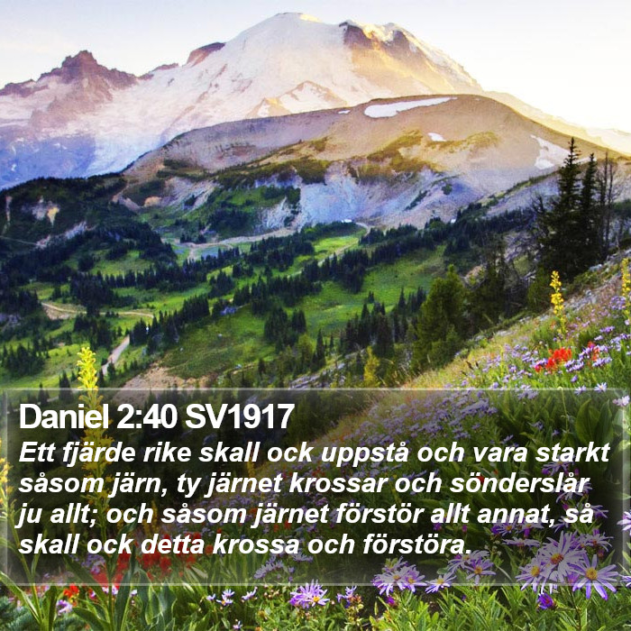 Daniel 2:40 SV1917 Bible Study
