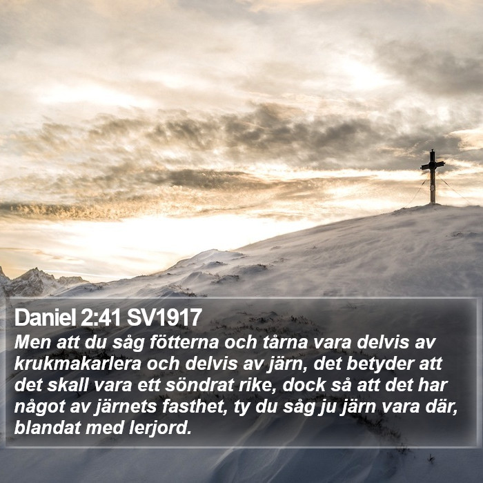 Daniel 2:41 SV1917 Bible Study