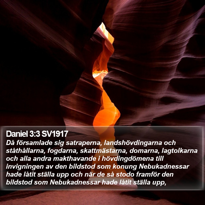 Daniel 3:3 SV1917 Bible Study