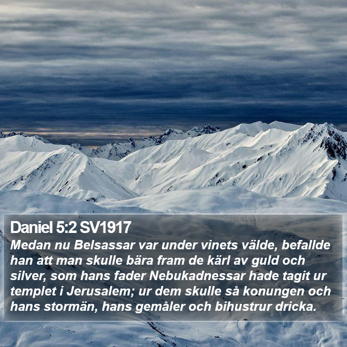 Daniel 5:2 SV1917 Bible Study