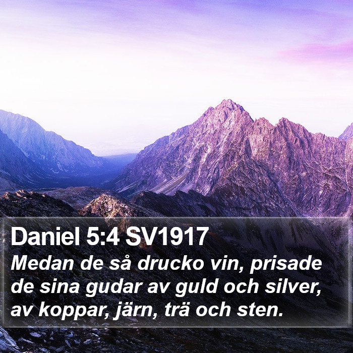 Daniel 5:4 SV1917 Bible Study