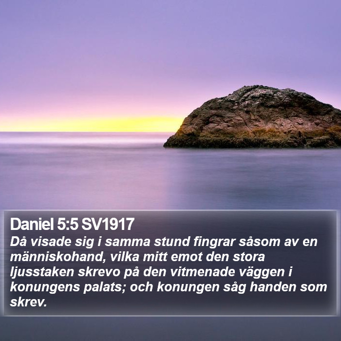 Daniel 5:5 SV1917 Bible Study