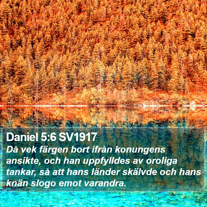 Daniel 5:6 SV1917 Bible Study