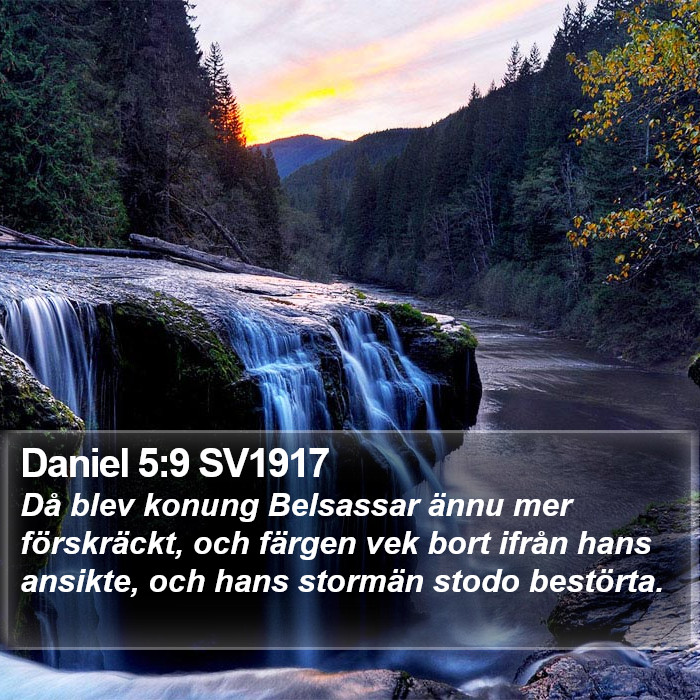 Daniel 5:9 SV1917 Bible Study