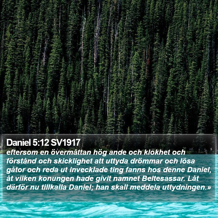 Daniel 5:12 SV1917 Bible Study