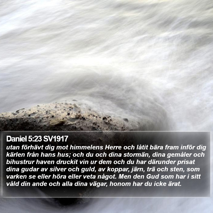 Daniel 5:23 SV1917 Bible Study