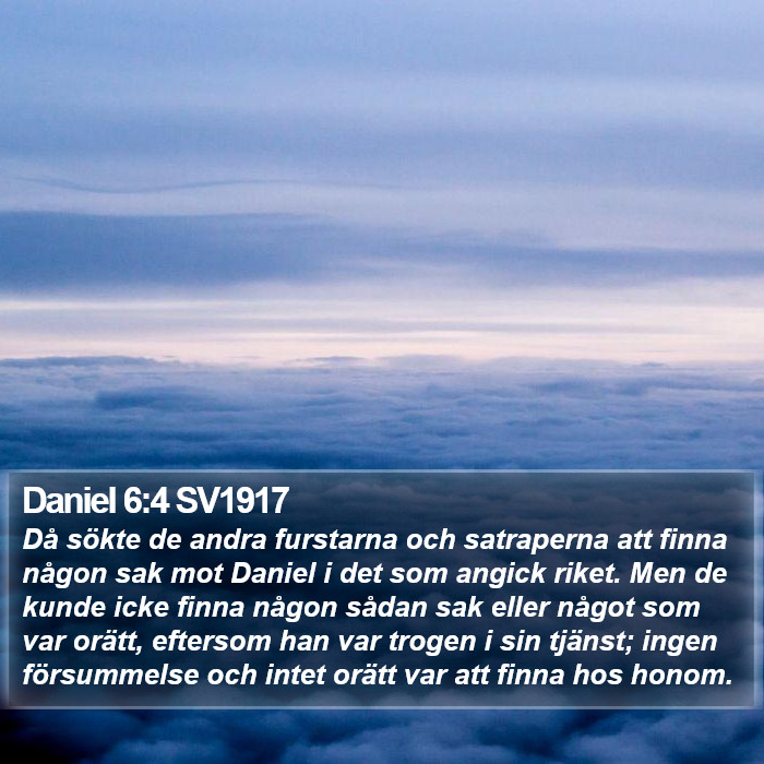 Daniel 6:4 SV1917 Bible Study