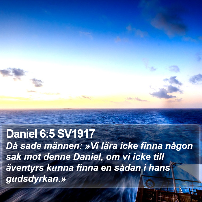 Daniel 6:5 SV1917 Bible Study